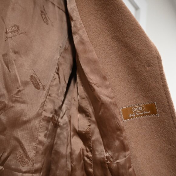 Gobi Woman's XS 100% Baby Camel Wool Tan Pea Coat - Picture 11 of 16